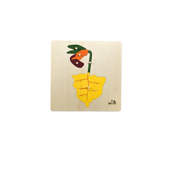 أحجية نباتية للأطفال من LITTLE ARTIST تحتوي على قطع زهور ملونة للمتعة التعليمية
